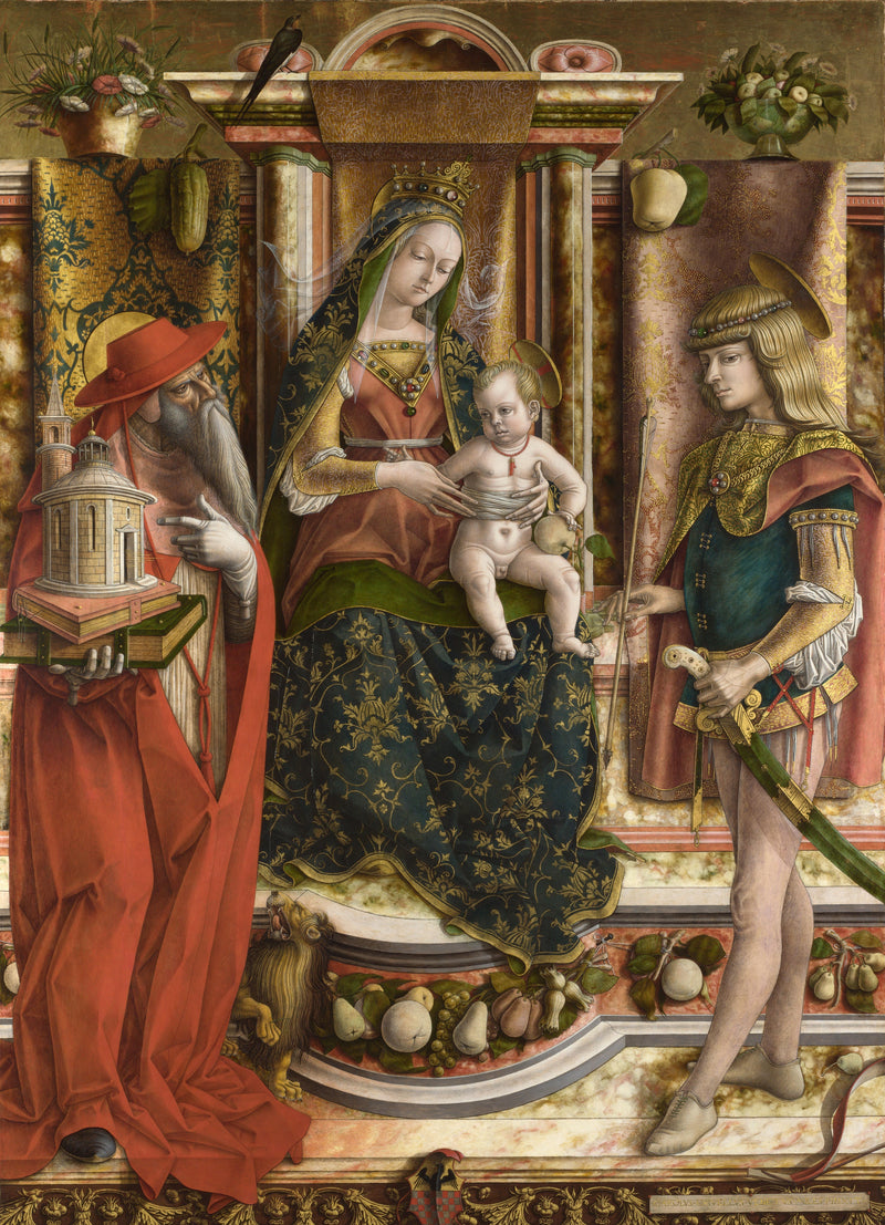 Jomfruen med svalen - Carlo Crivelli