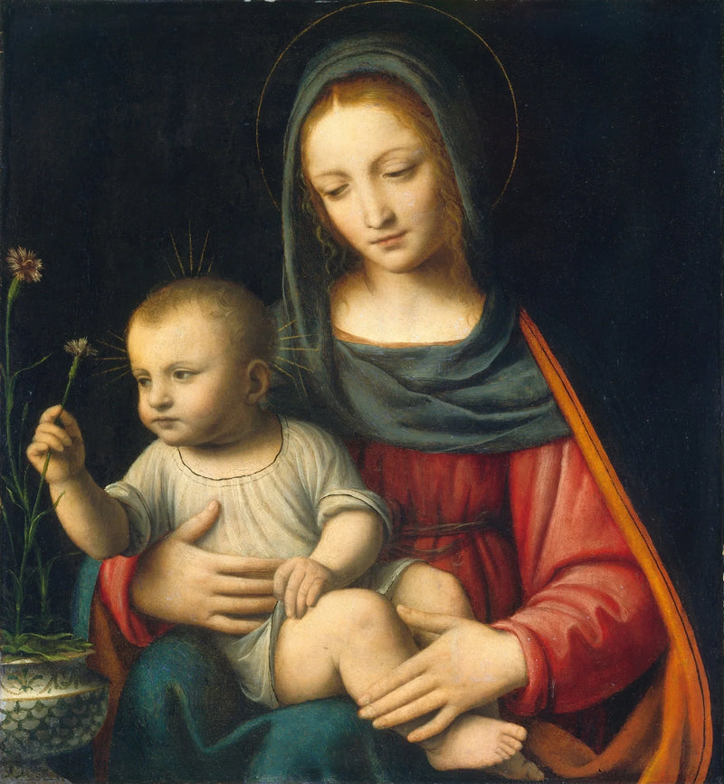 Jomfruen med nelliken - Bernardino Luini