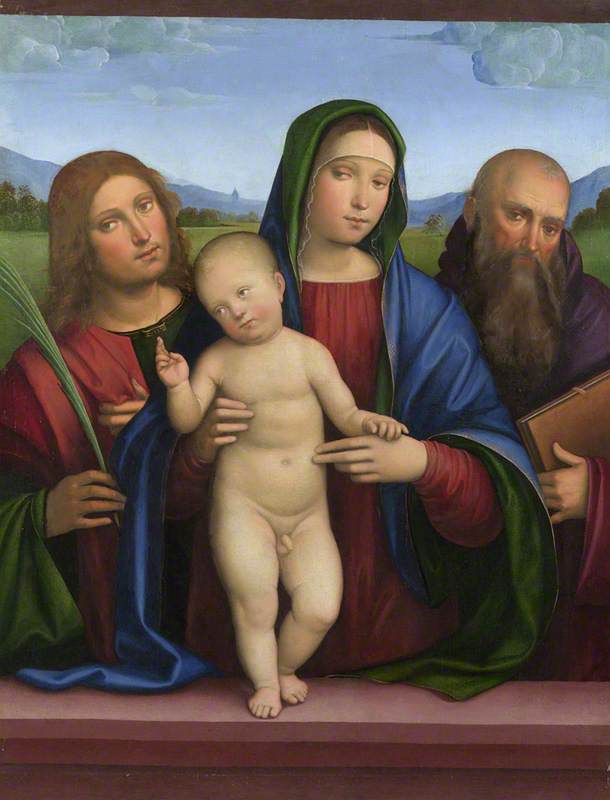 La Vierge à l’Enfant avec deux saints - Francesco Francia - Alpha Reproduction