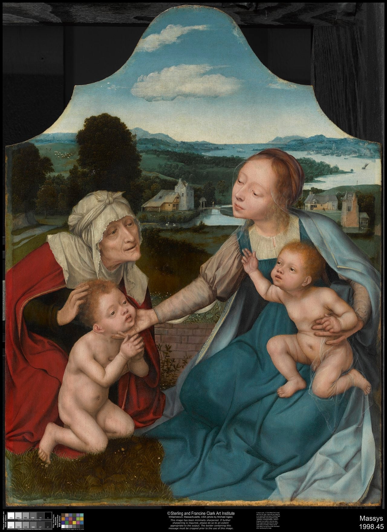La Vierge à l’Enfant avec les saints Élisabeth et Jean-Baptiste - Quentin Metsys - Alpha Reproduction