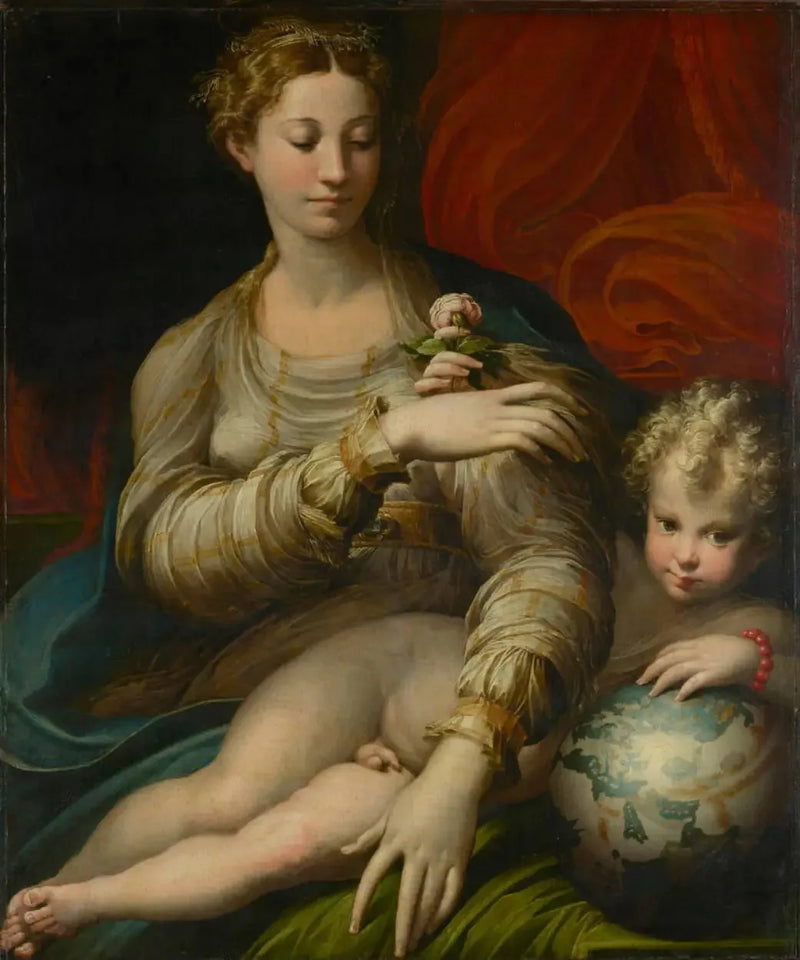 Jomfruen med rosen - Parmigianino