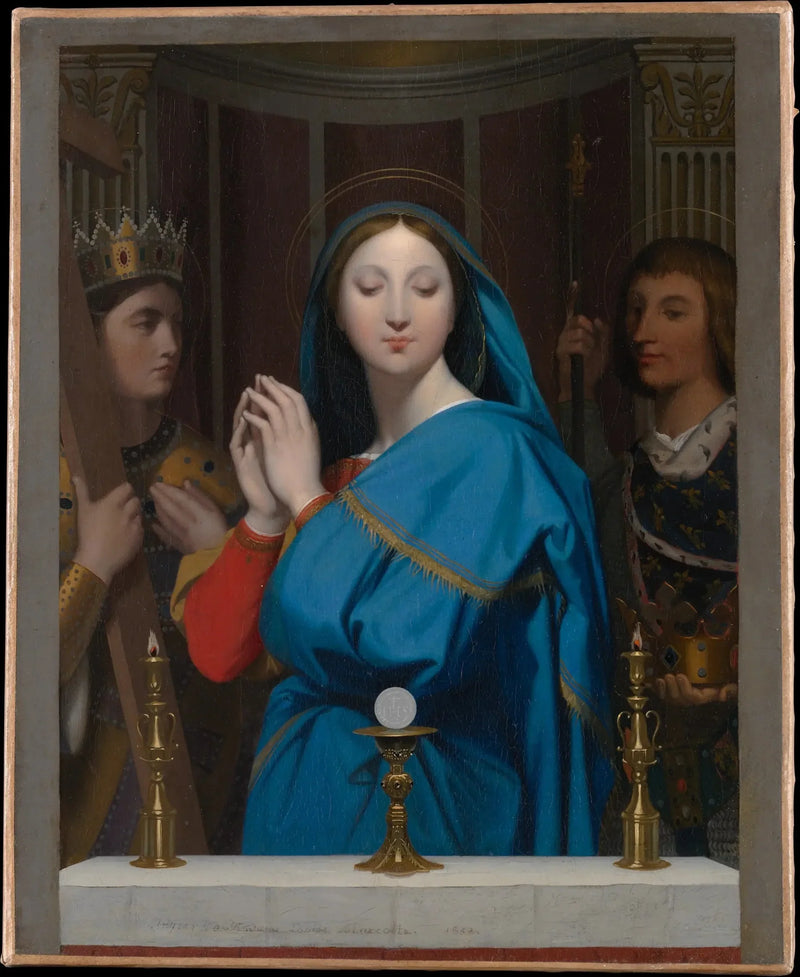 Jomfruen som tilber hostien - Jean-Auguste-Dominique Ingres