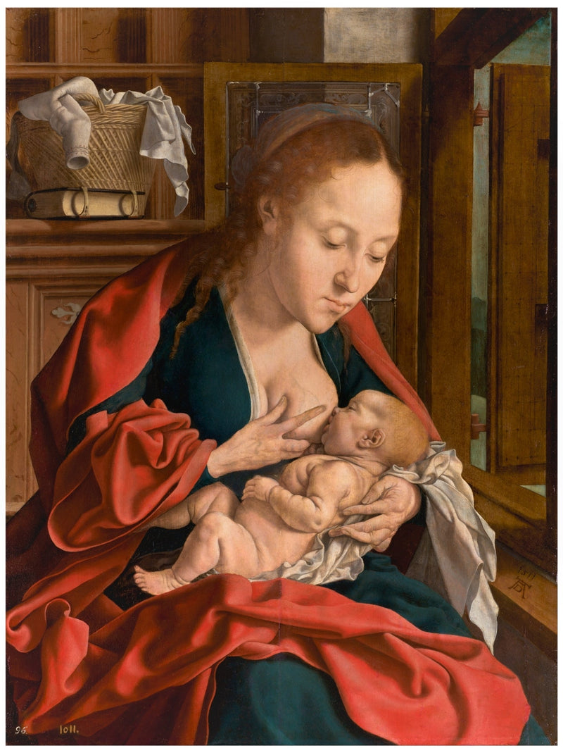 Jomfruen som ammer barnet - Marinus van Reymerswale