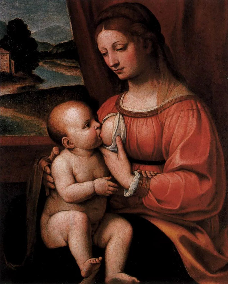Den ammende jomfruen - Bernardino Luini