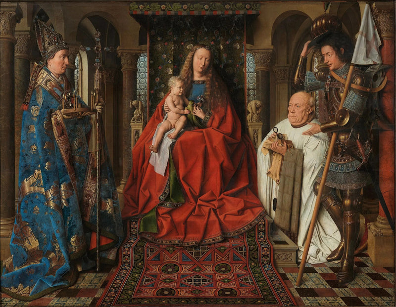 Jomfruen ved kanonikk Van der Paele - Jan van Eyck

Source:
La Vierge au chanoine Van der Paele - Jan van Eyck