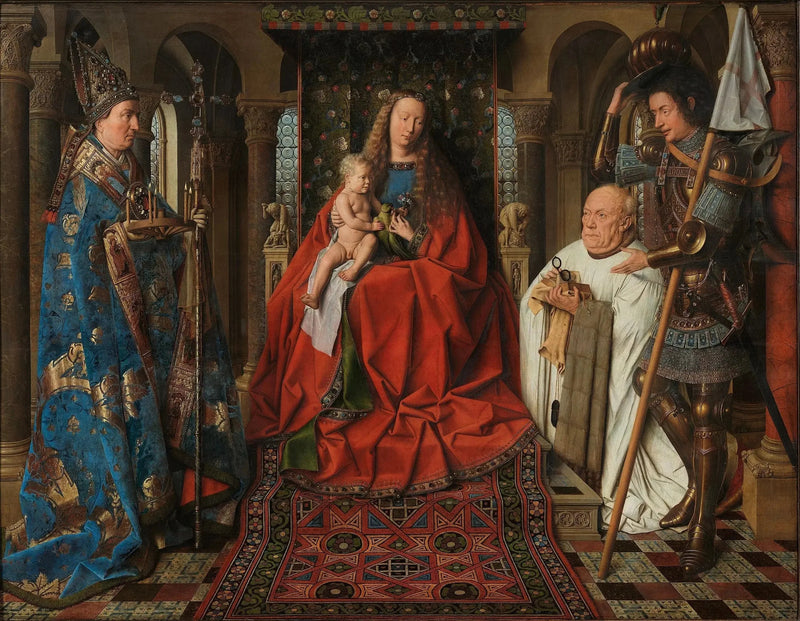 Jomfruen ved kanonikk Van der Paele - Jan van Eyck

Source:
La Vierge au chanoine Van der Paele - Jan van Eyck
