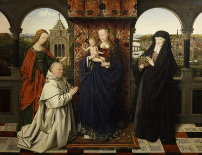 La Vierge au chartreux - Jan van Eyck - Alpha Reproduction