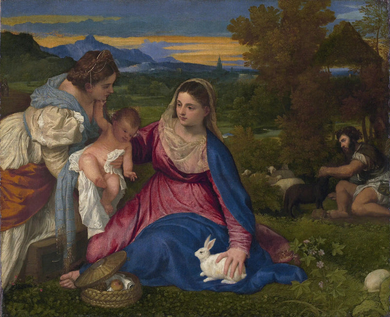 Jomfruen med kaninen - Titian