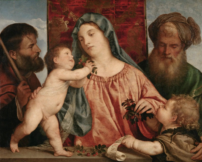 Jomfruen med kirsebærene - Titian