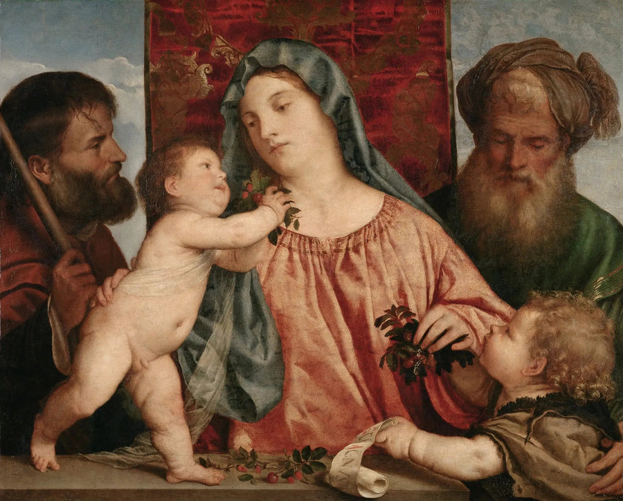 Jomfruen med kirsebærene - Titian