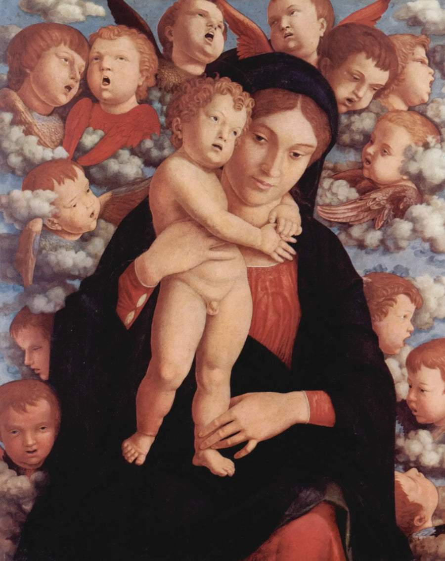 Jomfruen med cherubene - Andrea Mantegna
