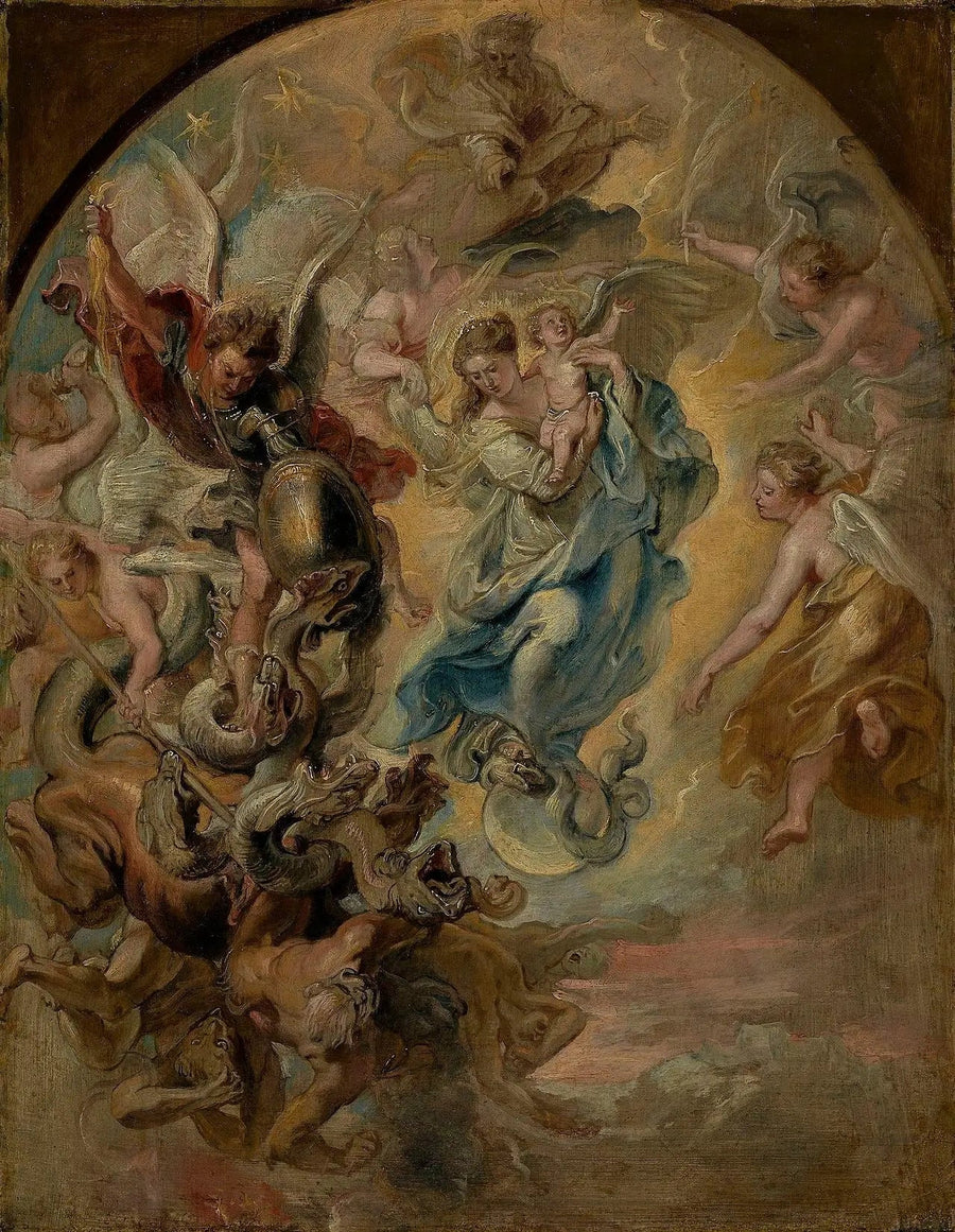 Jomfruen som Apocalypse-kvinnen - Peter Paul Rubens