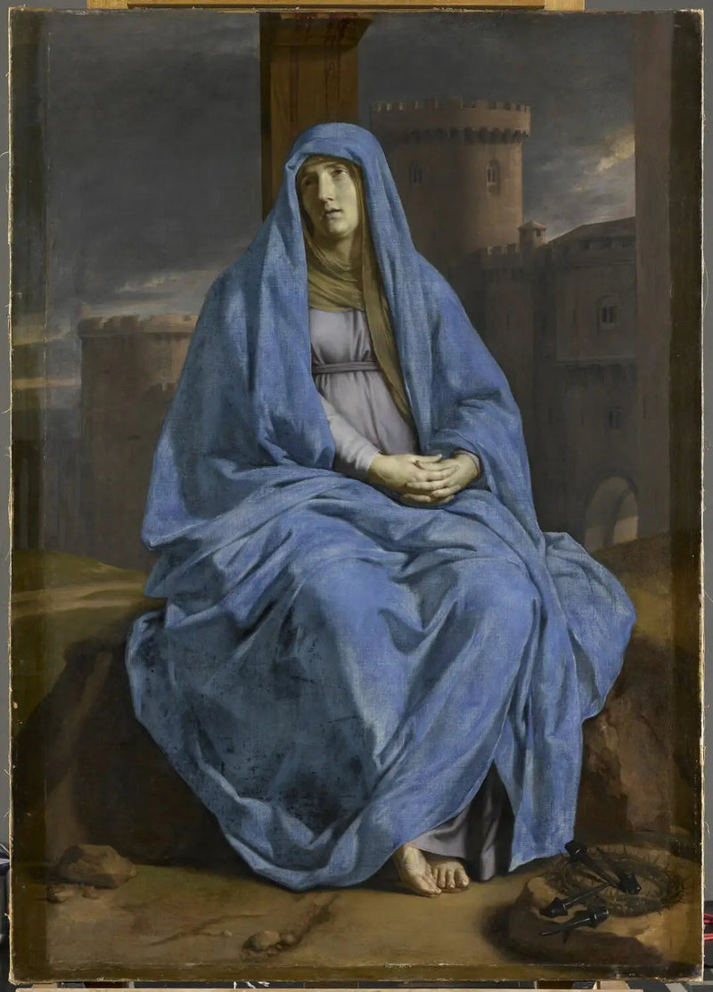Jomfruen av sorg ved foten av korset - Philippe de Champaigne