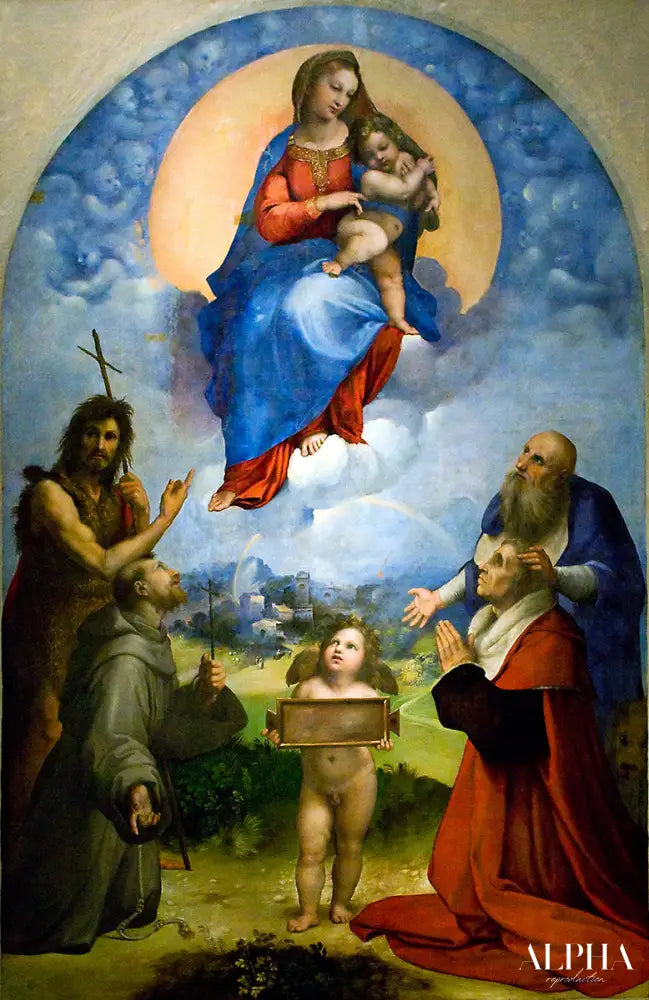 La Vierge de Foligno - Raphaël (peintre) - Reproductions de tableaux et peintures haut de gamme