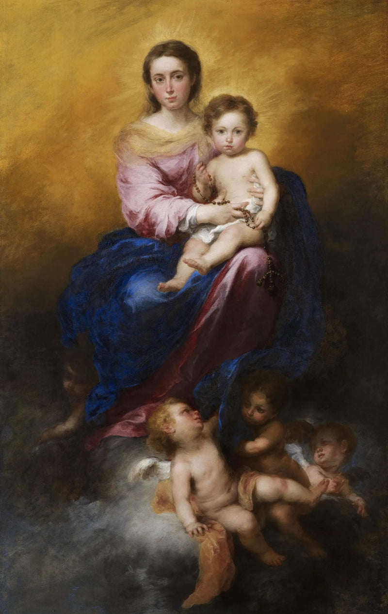 Jomfruen av Rosenkransen - Bartolomé Esteban Murillo

Source:
La Vierge du Rosaire - Bartolomé Esteban Murillo