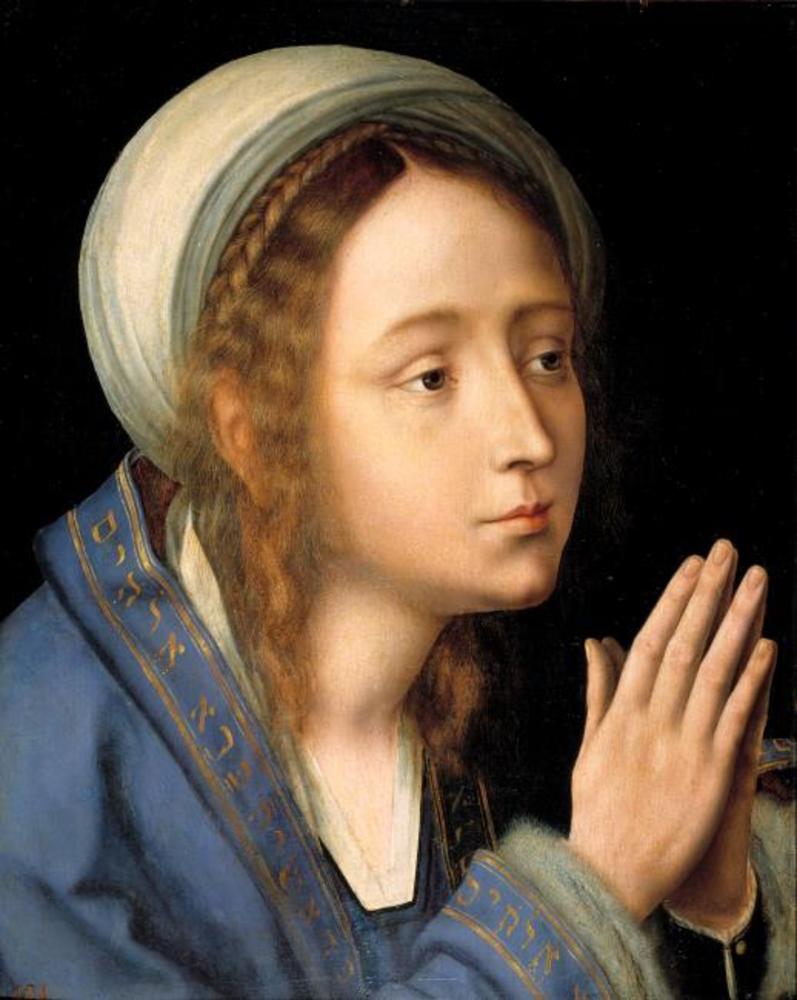 La Vierge en prière - Quentin Metsys image 1 reproduction de peinture à l’huile
