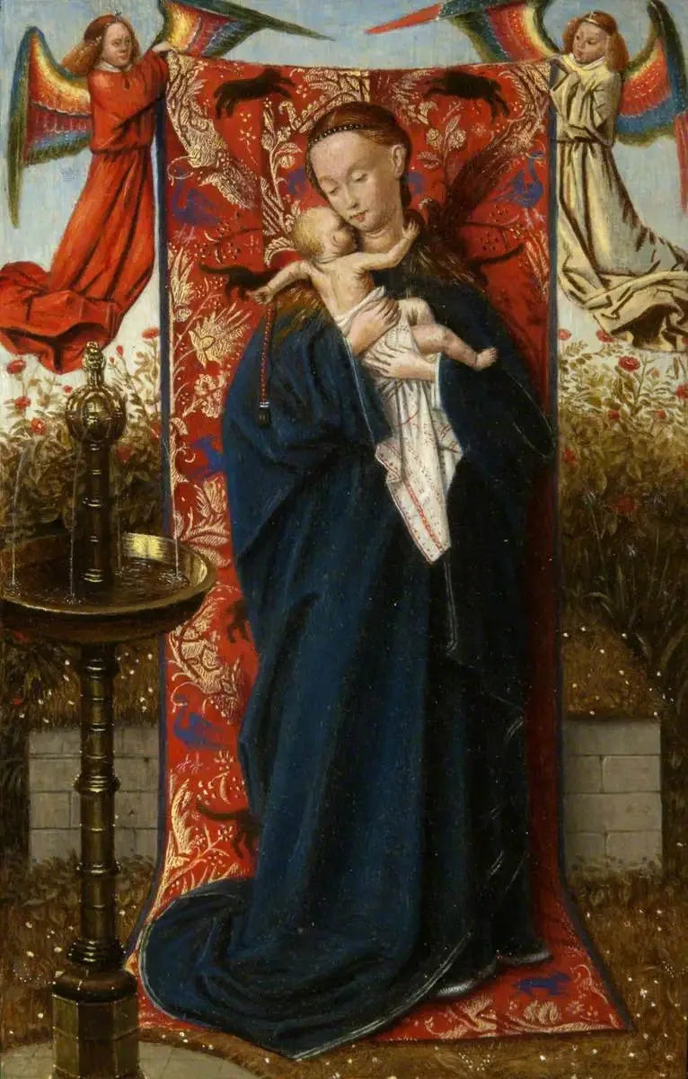 Jomfruen og barnet ved fontenen - Jan van Eyck

Source:
La Vierge et l'Enfant à la fontaine - Jan van Eyck
