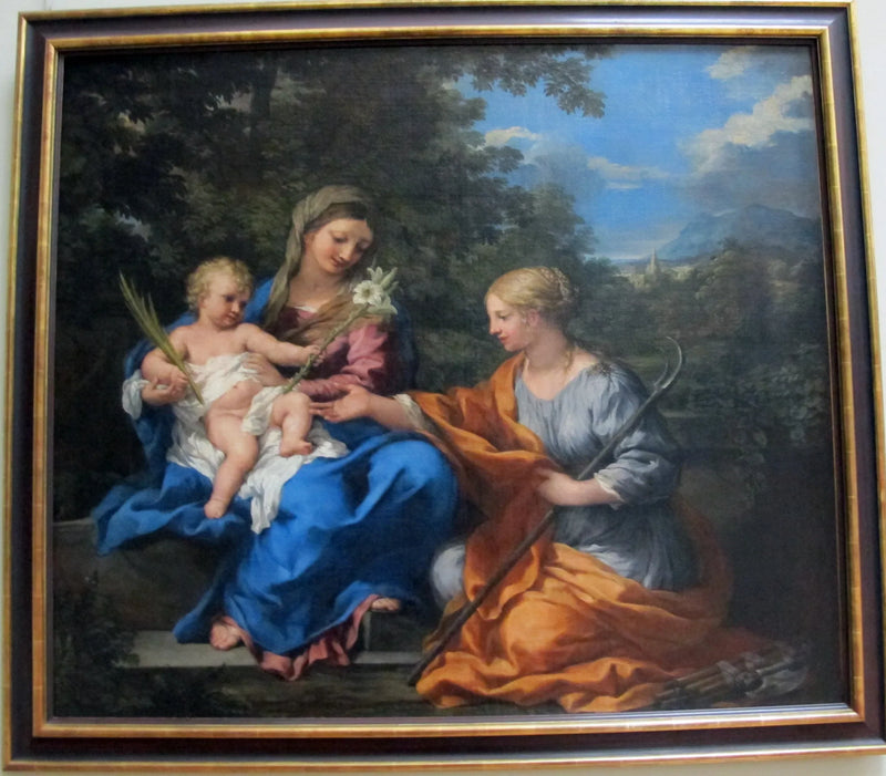 Jomfruen og barnet med helgen Martine - Pietro da Cortona