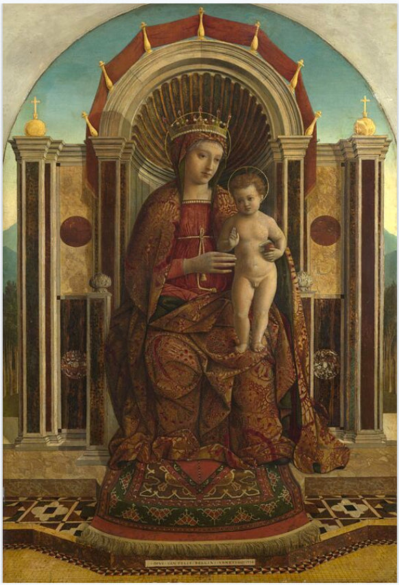 Jomfruen og barnet i majestet - Gentile Bellini
