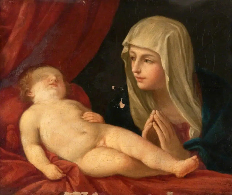 Jomfruen og det sovende barnet - Guido Reni