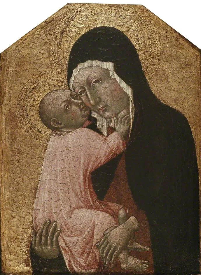 Jomfruen og barnet - Giovanni di Paolo