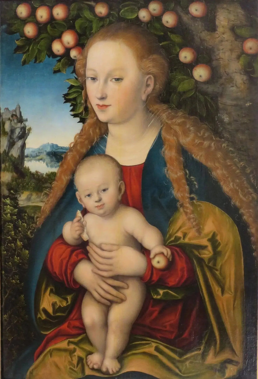 Jomfruen og Jesusbarnet under epletreet - Lucas Cranach den eldre