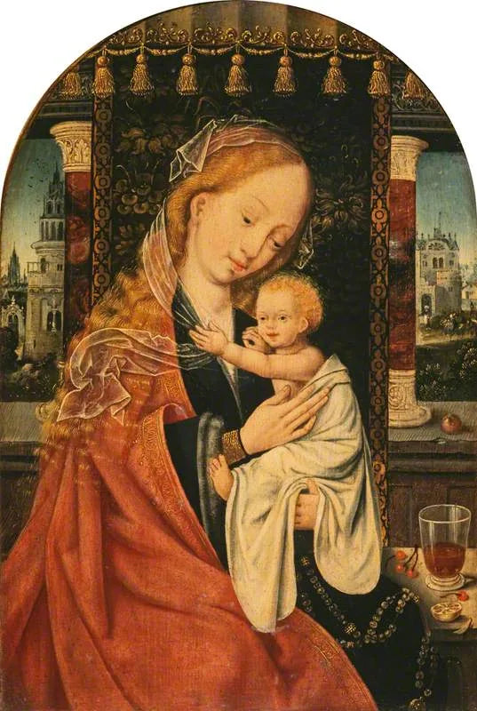 Jomfruen og barnet - Joos van Cleve
