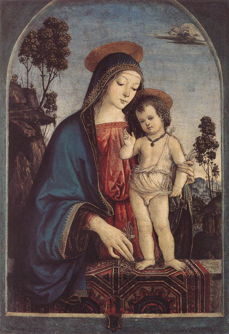 Jomfruen og barnet - Pinturicchio