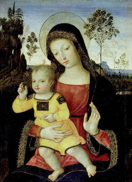 Jomfruen og barnet - Pinturicchio