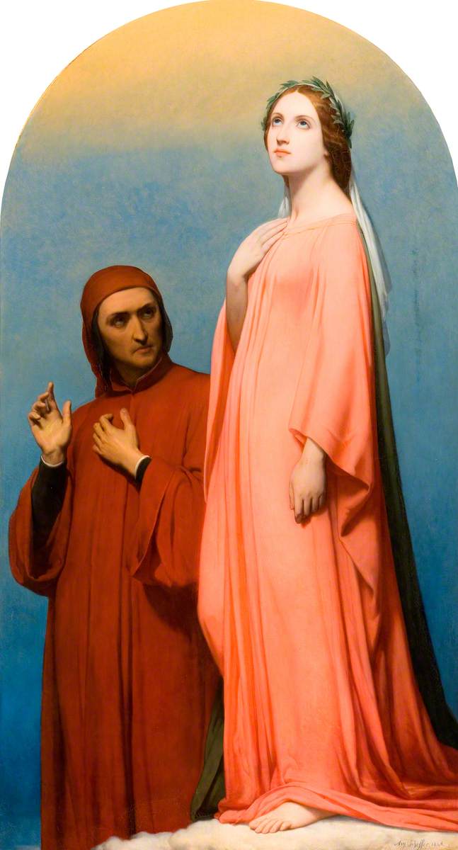 La Vision, Dante og Beatrice - Ary Scheffer