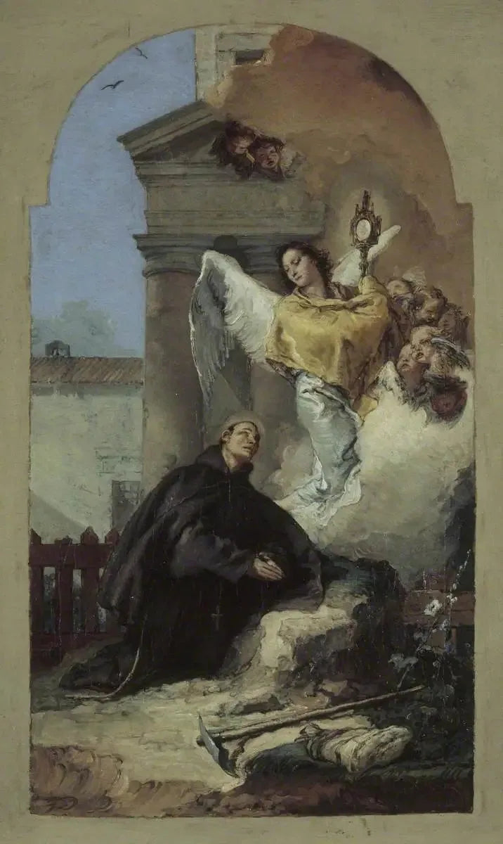 Saint Paschals visjon av eukaristien - Giovanni Battista Tiepolo
