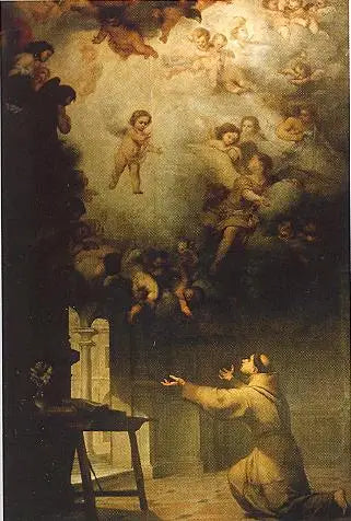 Saint Antonius de Padua's visjon - Bartolomé Esteban Murillo

Source:
La vision de saint Antoine de Padoue - Bartolomé Esteban Murillo