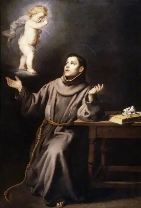 Saint Antonius de Padua's visjon - Bartolomé Esteban Murillo

Source:
La vision de saint Antoine de Padoue - Bartolomé Esteban Murillo
