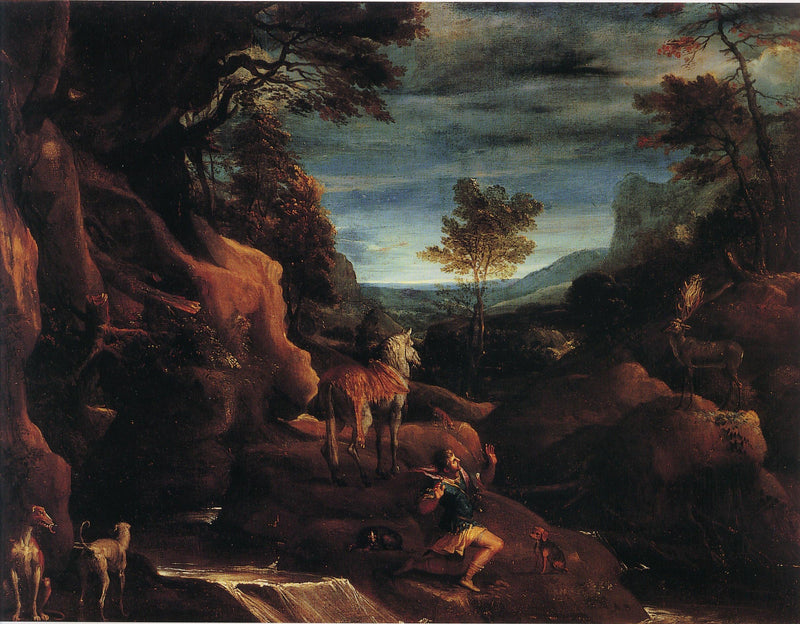 Saint Eustachs visjon - Annibale Carracci