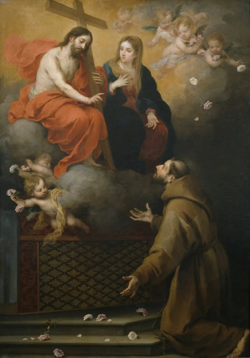 Saint Franciscus' visjon ved Portioncule - Bartolomé Esteban Murillo

Source:
La vision de saint François à la Portioncule - Bartolomé Esteban Murillo