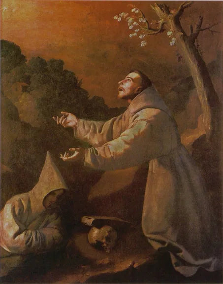 Saint Franciscus' visjon - Francisco de Zurbarán