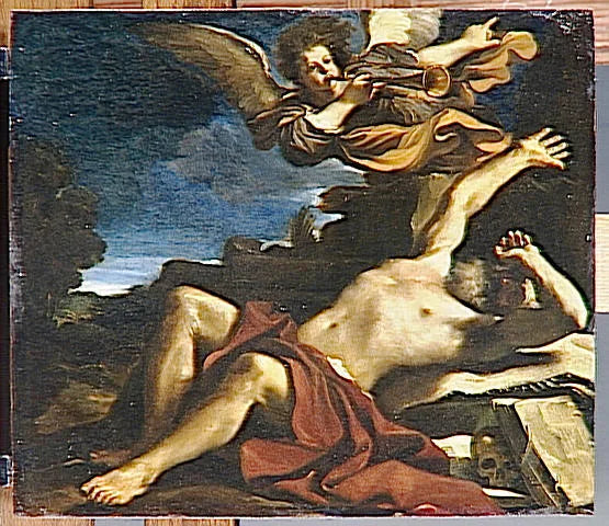 Saint Jérôme's visjon - Guercino