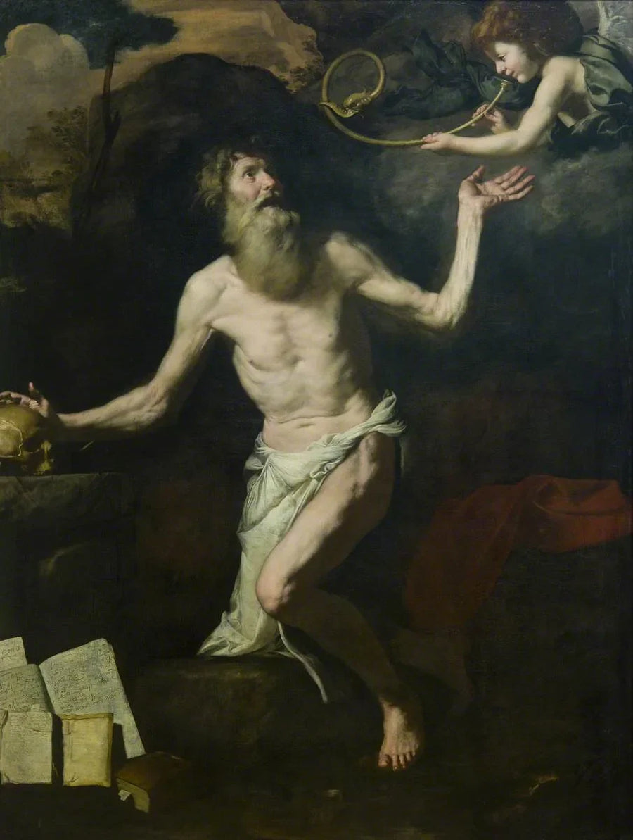 Saint Jérôme's visjon - Jusepe de Ribera