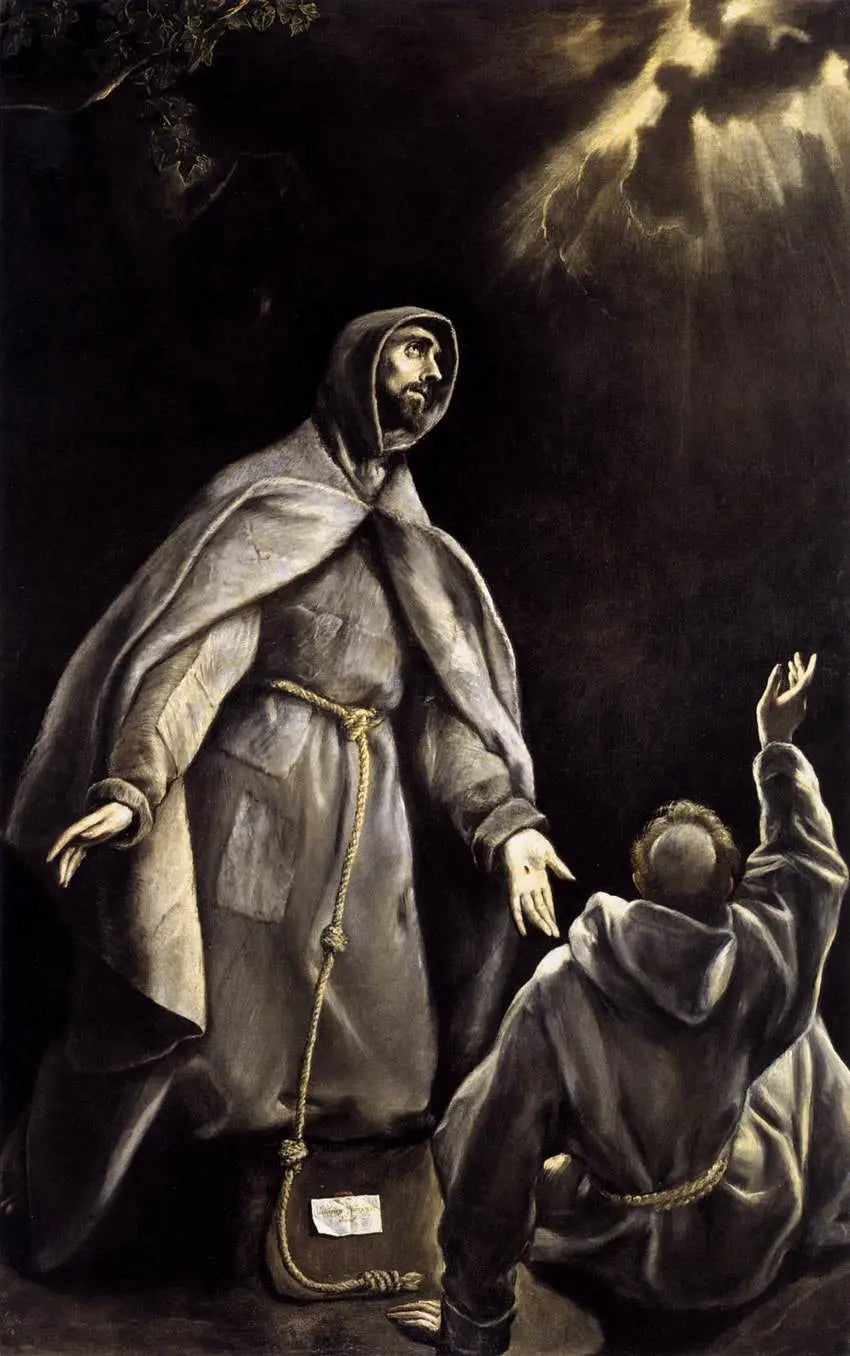 Saint Franciscus' flammende fakkelvisjon - El Greco