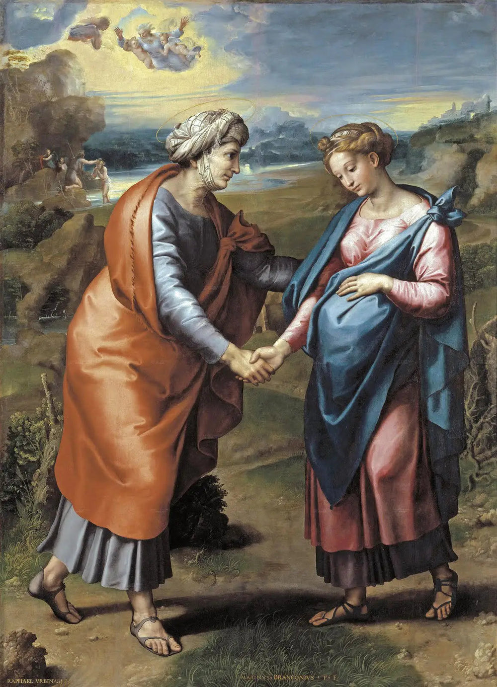 La Visitation - Raphaël Sanzio image 1 reproduction réalisée par Alpha Reproduction