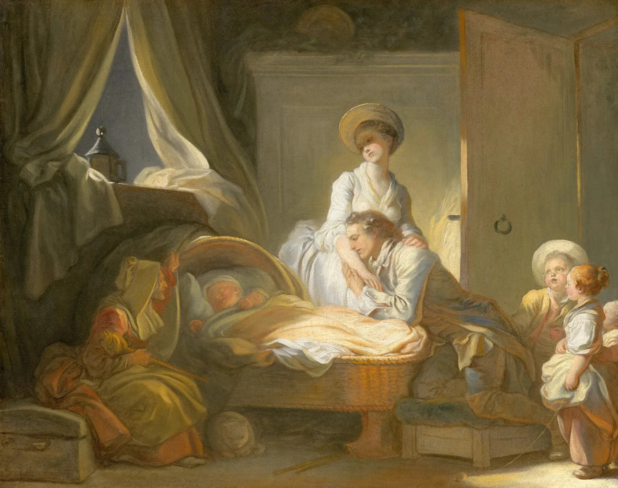 Besøket hos barnepiken - Jean-Honoré Fragonard