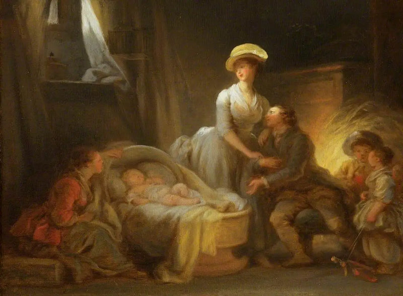 Besøket hos barnepiken - Jean-Honoré Fragonard