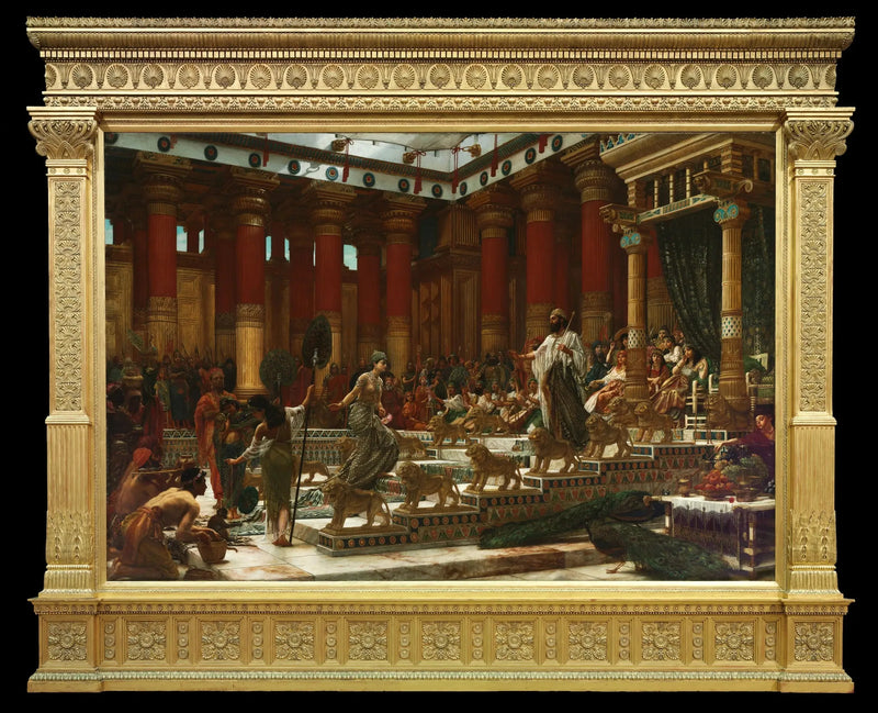 Dronning Shebas besøk hos Kong Salomo - Edward Poynter

Source:
La Visite de la Reine de Saba au Roi Salomon - Edward Poynter
