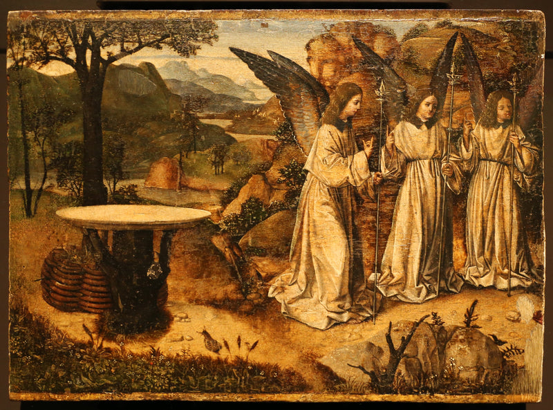 Besøket til de tre englene hos Abraham - Antonello da Messina