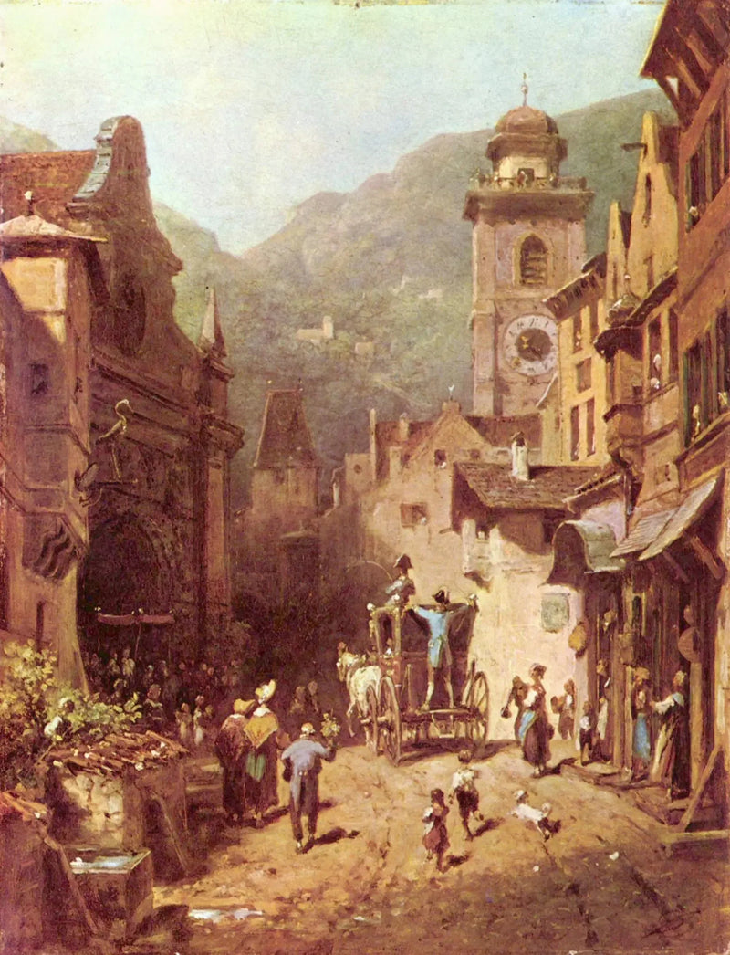 Den lokale prinsens besøk - Carl Spitzweg