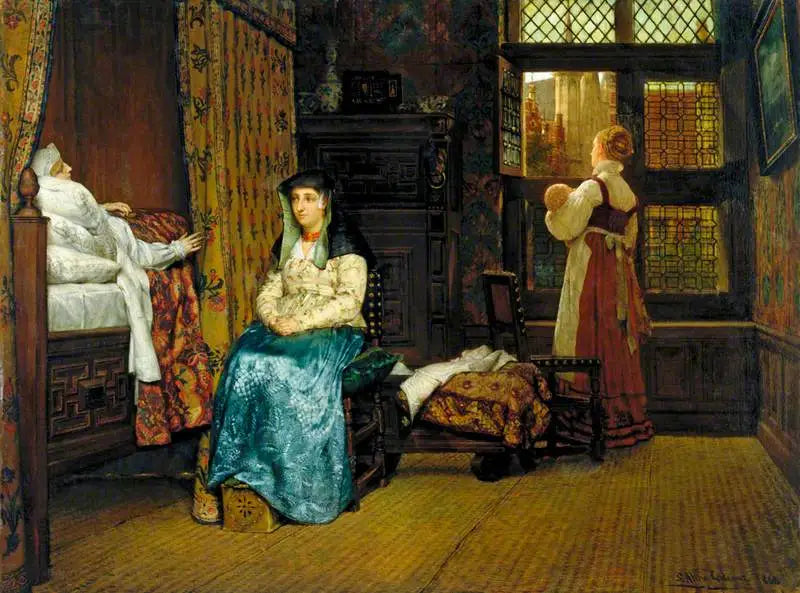 La Visite: En nederlandsk interiør - Lawrence Alma-Tadema