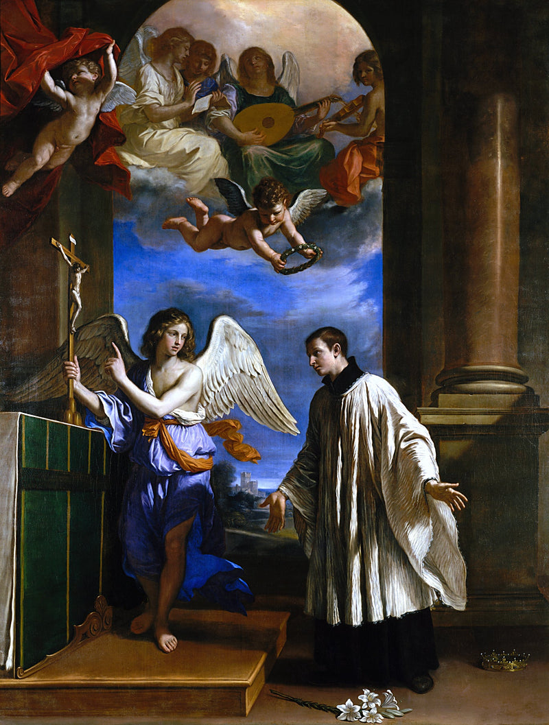 Vocationen til Saint Louis de Gonzague - Guercino