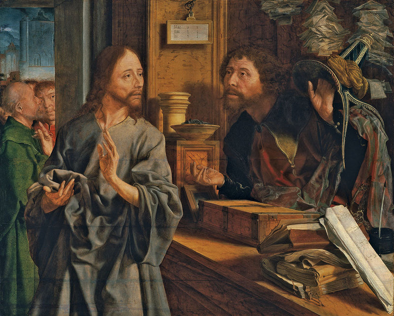 Vokasjonen til Saint Matthieu. - Marinus van Reymerswale