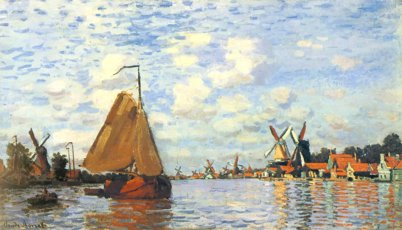 Reproduction du tableau « La Zaan à Zaandam - Claude Monet » par Alpha Reproduction en peinture à l’huile
