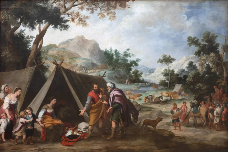 Laban på jakt etter sine stjålne husguder - Bartolomé Esteban Murillo

Source:
Laban à la recherche de ses dieux domestiques volés - Bartolomé Esteban Murillo